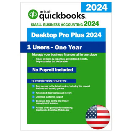 QuickBooks Desktop Pro Plus 2024 – 1 Year Subscription –(1 Users)